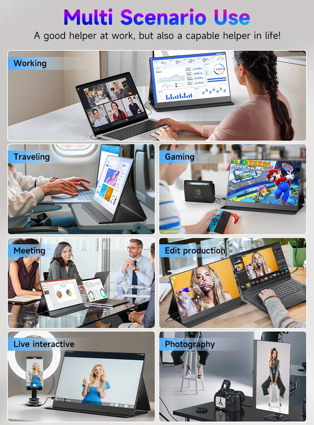 UPERFECT 13.3" OLED 4K Portable Gaming Monitor
