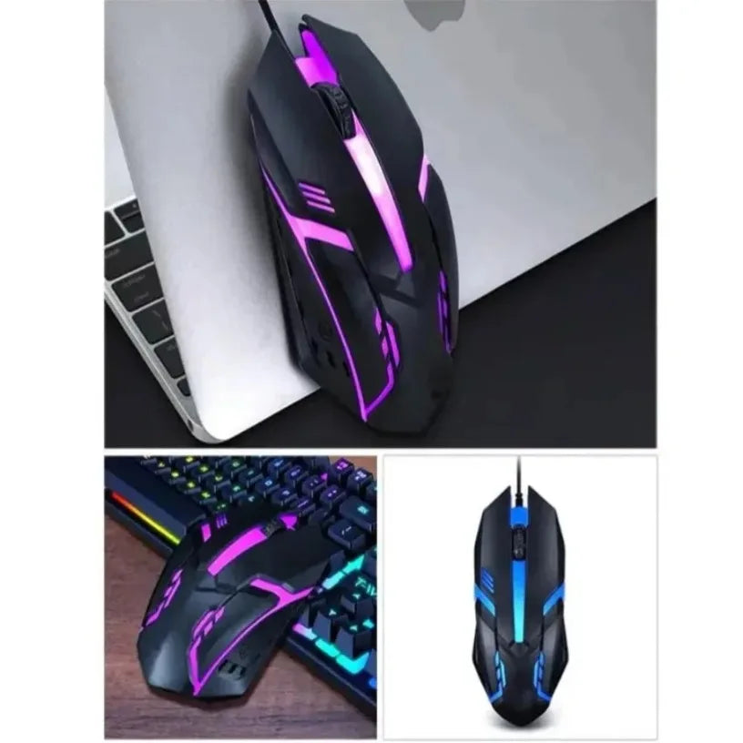 USB RGB Wired Gaming Mouse 1600 DPI Ergonomic Backlit