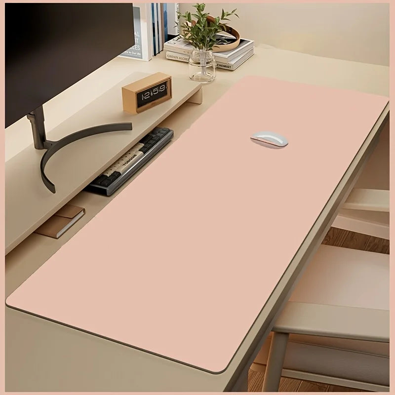 Faux Leather Mouse Pad Non-Slip Waterproof Desk Mat