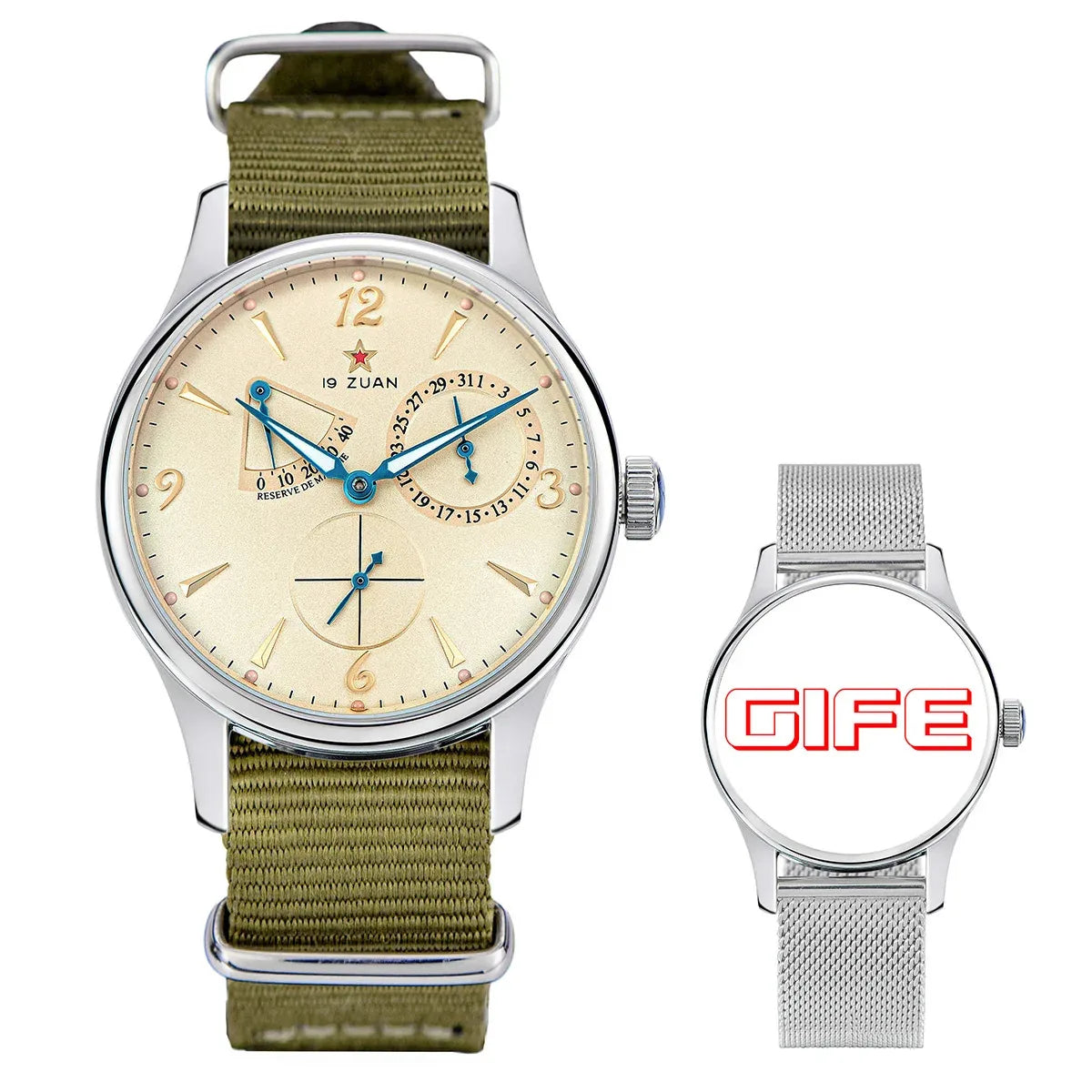 TIME TOKEN T454GS-L 1963 Pilot Automatic Watch