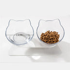 Non-Slip Double Pet Bowl with Stand – Cat & Dog Feeder