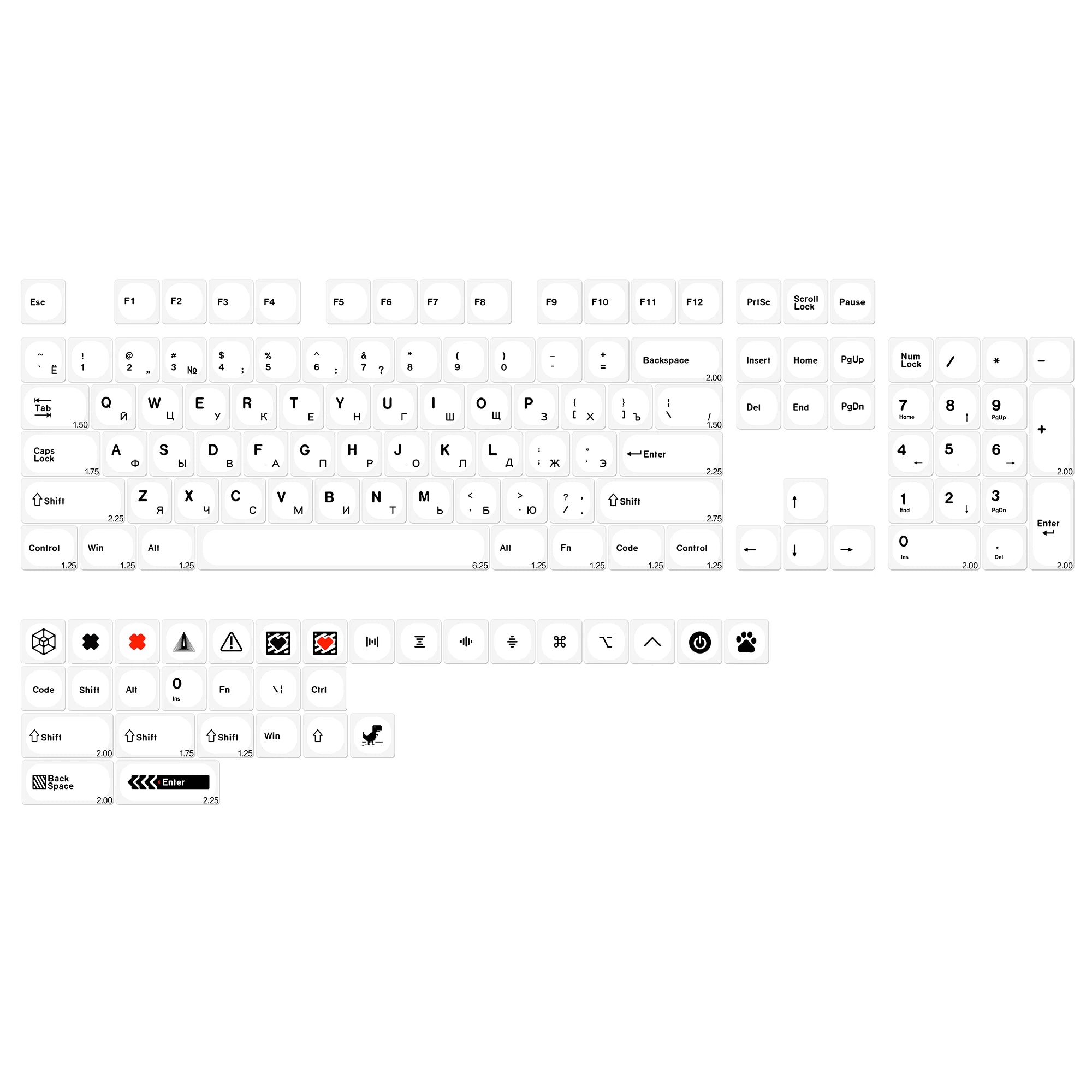 KBDiy Korean GMK Minimal KOA PBT Keycaps