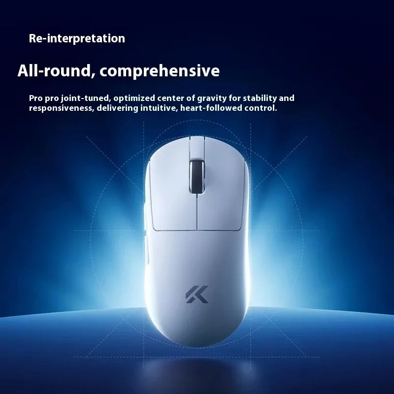MCHOSE A7 V2 Ultra+ Wireless Mouse Tri-Mode Lightweight Paw3950 Ti 42000dpi 500mah Pc Esports Laptop Gaming Mice Accessories