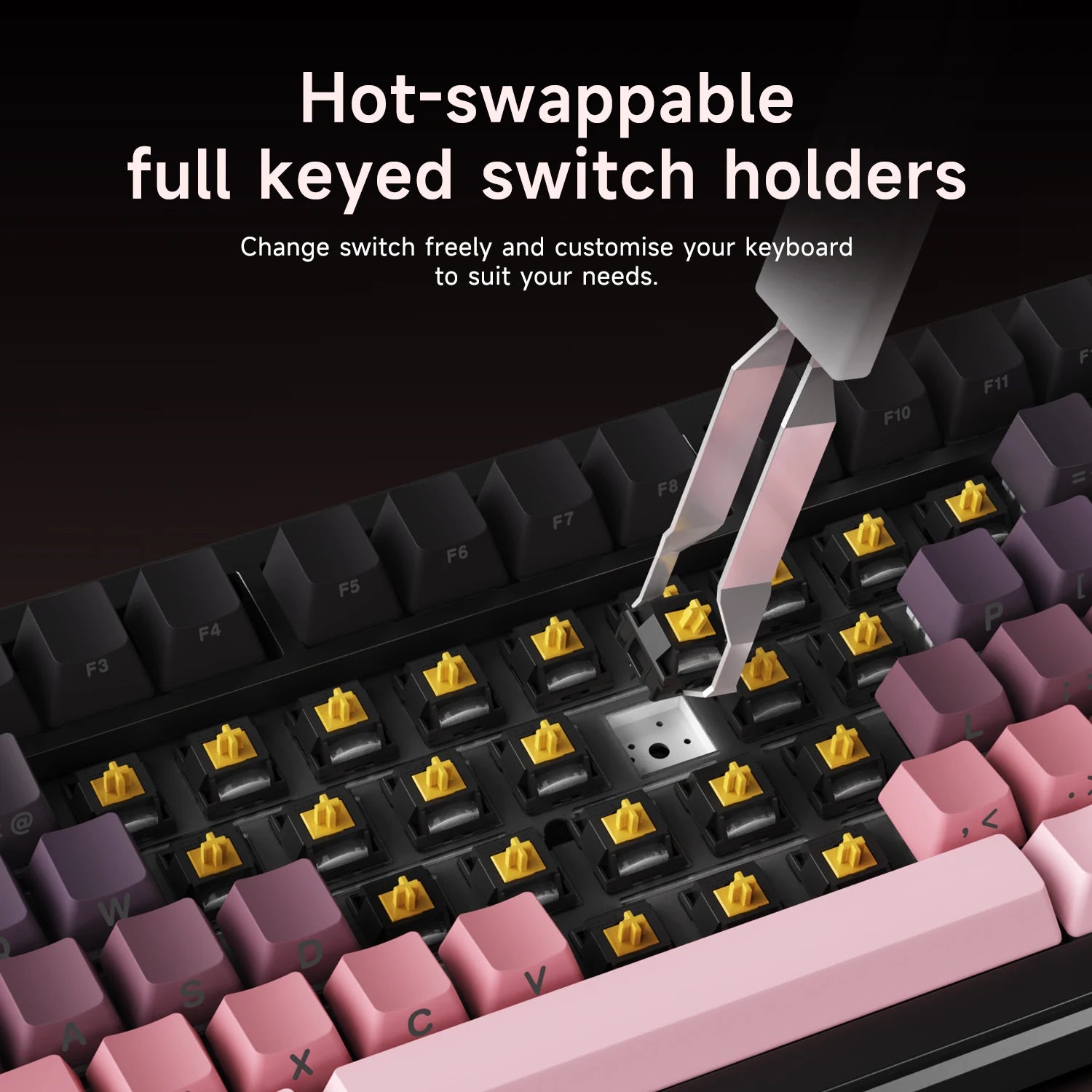 AJAZZ AK820 MAX/MAX Plus Gaming Keyboard Tri Mode 8000mAh Gasket TFT Screen Hot Plug Mechanical Keyboard Customized PC Accessory