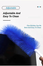 Bendable Fan Duster – Long Handle Ultra-Fine Bristle Cleaning Tool