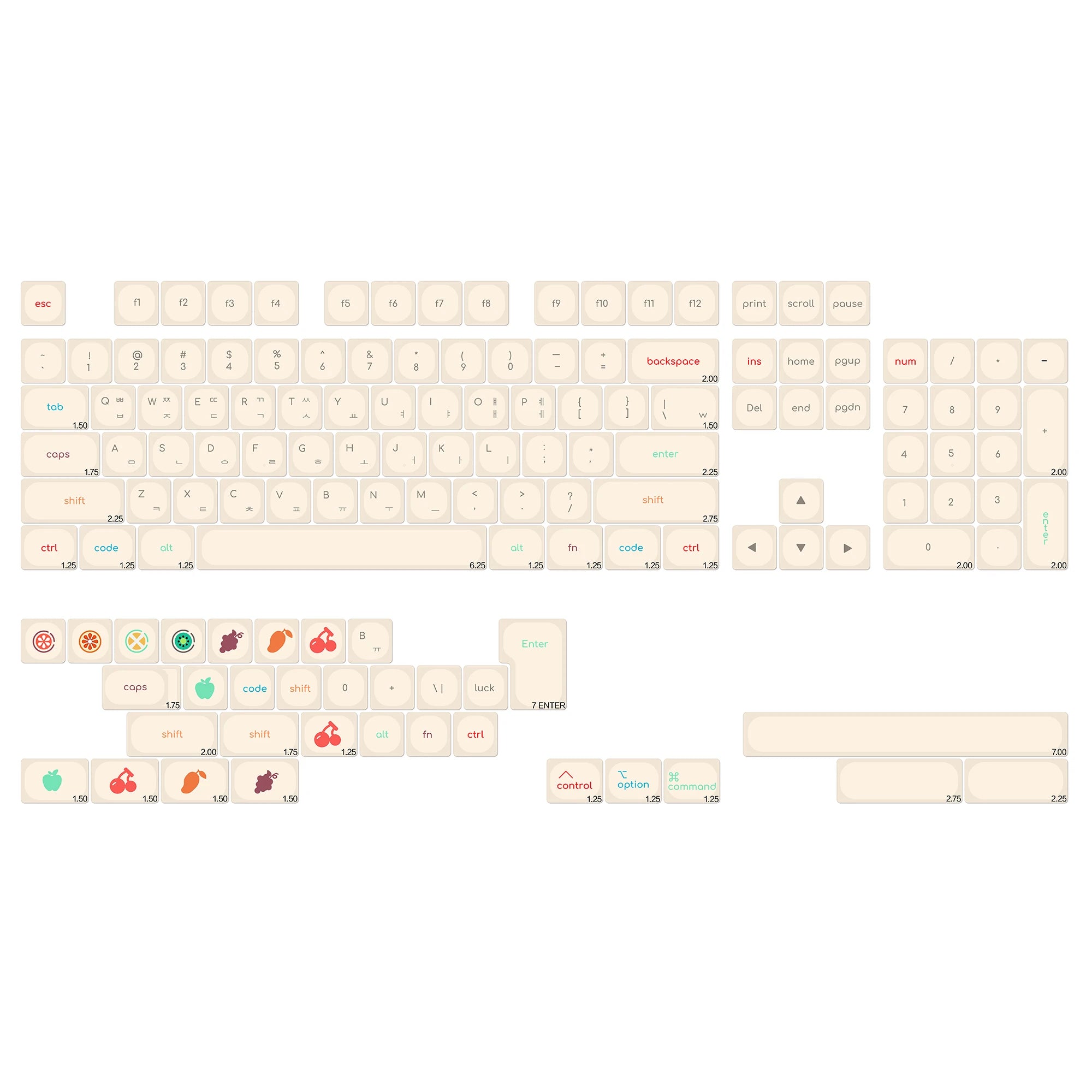 KBDiy Korean GMK Minimal KOA PBT Keycaps