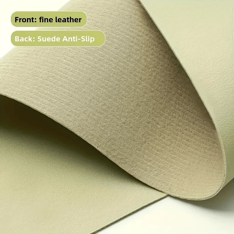 Faux Leather Mouse Pad Non-Slip Waterproof Desk Mat