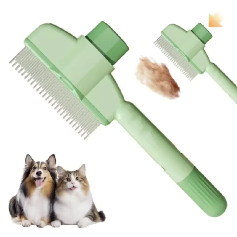 Self-Cleaning Pet Brush – Dog & Cat Grooming Comb