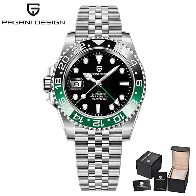PAGANI DESIGN PD-1662 Men's GMT Automatic Watch