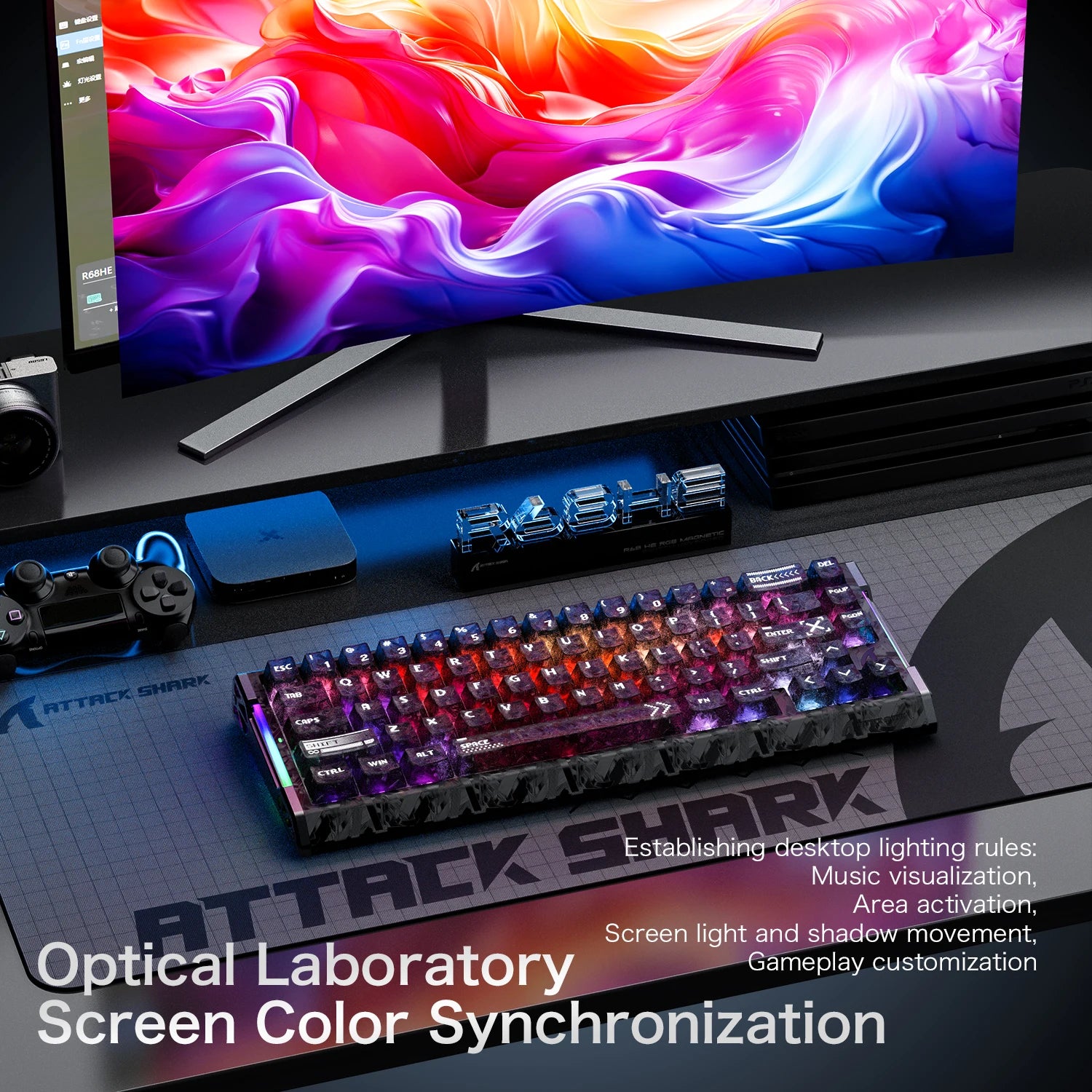 ATTACK SHARK R68 HE RGB Gaming Keyboard