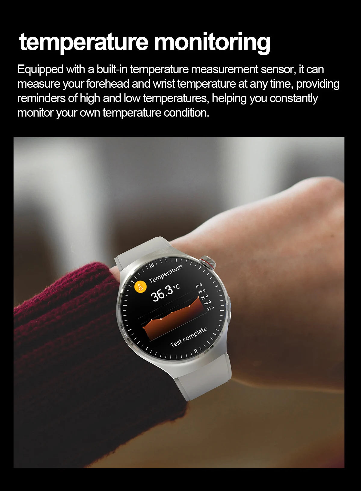 ECG Uric Acid Health Smart Watch