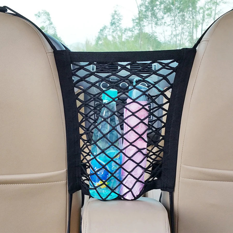 Dog Car Barrier with Safety Mesh & Storage Bag – Back Seat Guard