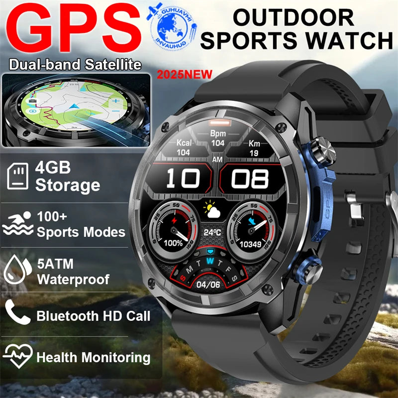 Military GPS Smart Watch – 860mAh
