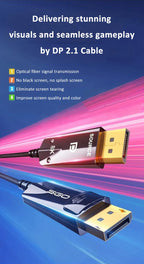 16K Fiber Optic DisplayPort 2.1 Cable