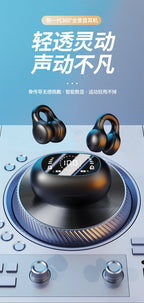 Wireless Clip Ear Headphones Noise Cancelling Sports Gaming