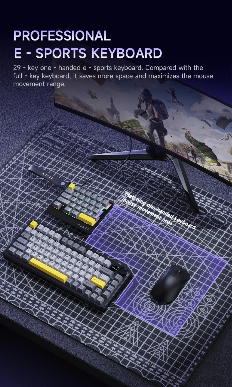 AK029 RGB Gaming Keyboard 29-Key Hot-Swap