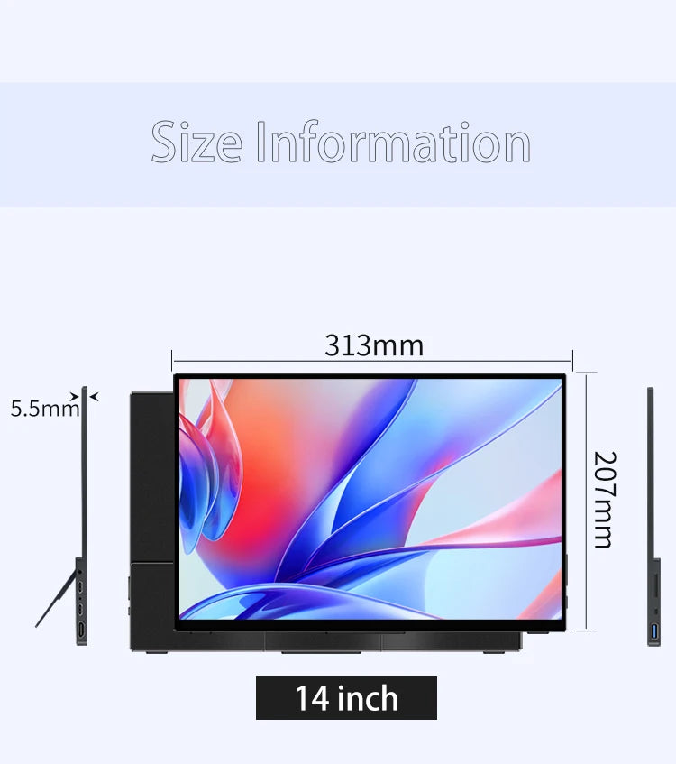 14" 4K OLED Portable Touchscreen Monitor with Stylus