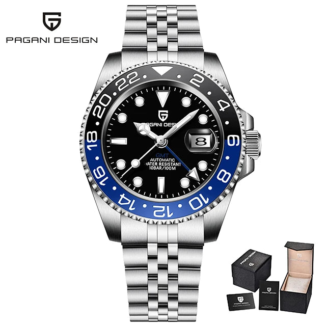 PAGANI DESIGN PD-1662 Men's GMT Automatic Watch