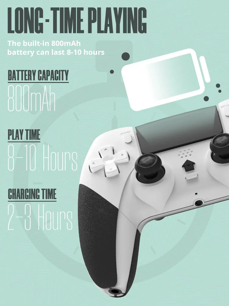 Game Controller For For PS4/PS4 Pro/PS4 Slim, Bluetooth Wireless Gamepad  Console PC Controller Joystick Gaming Accessories