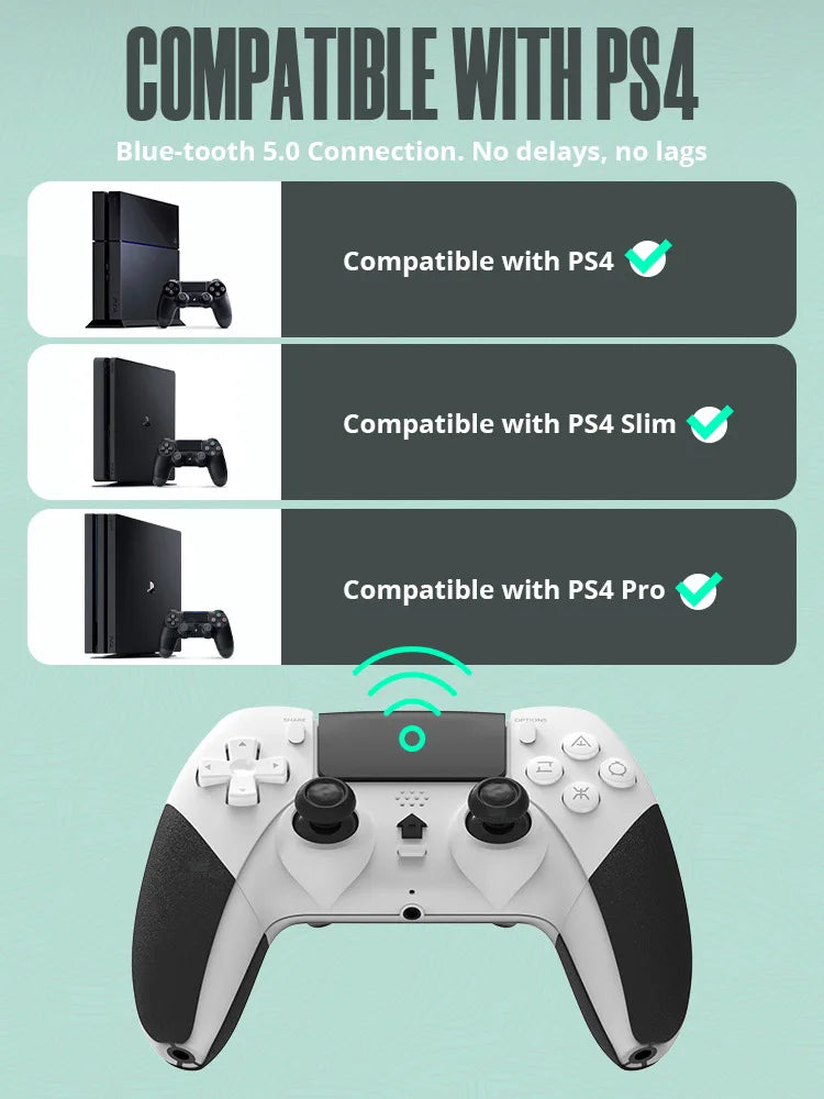 Game Controller For For PS4/PS4 Pro/PS4 Slim, Bluetooth Wireless Gamepad  Console PC Controller Joystick Gaming Accessories
