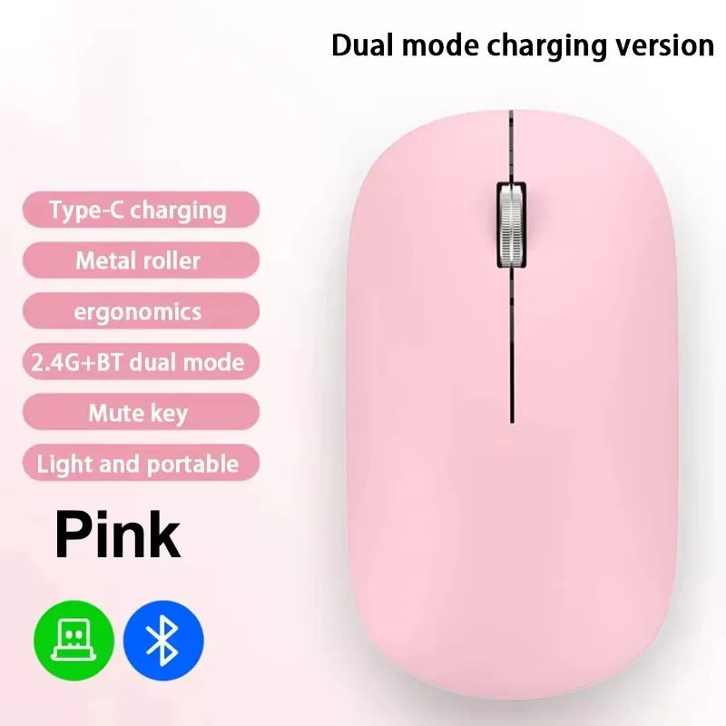 Lenovo Wireless Mouse 2.4G Bluetooth Dual Mode Silent