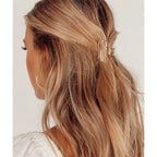 Mini Gold Hair Claw Clips – 2 Pack