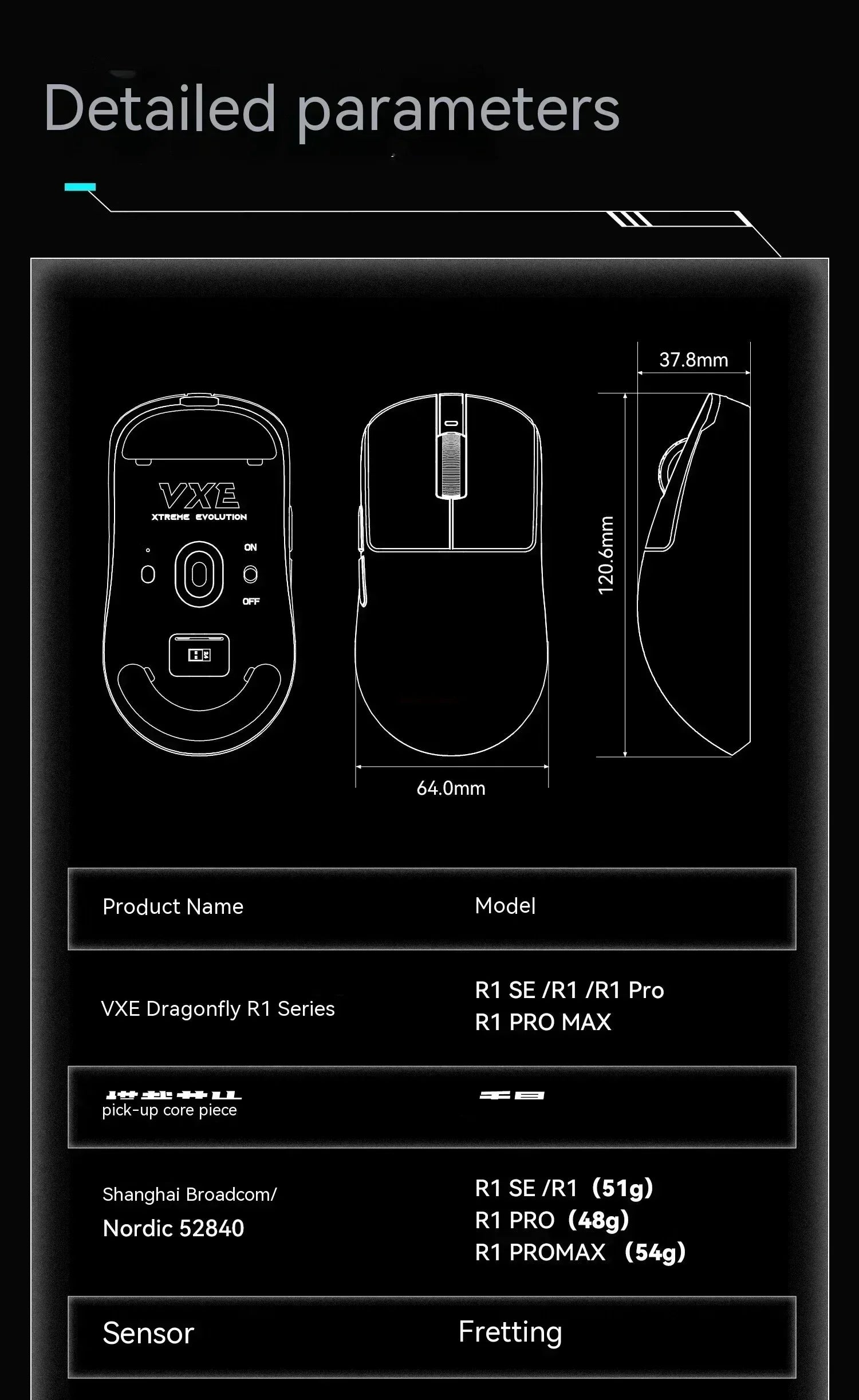 Vgn Vxe Dragonfly R1 Mouse Tri Mode R1 Se Pro Max Gamer Paw3395 Wireless Mouse Lightweight Ergonomics Pc Gaming Accessories Gift