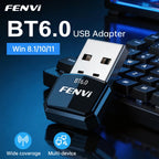 FENVI Bluetooth 6.0 USB Adapter Dongle for PC Windows 11/10