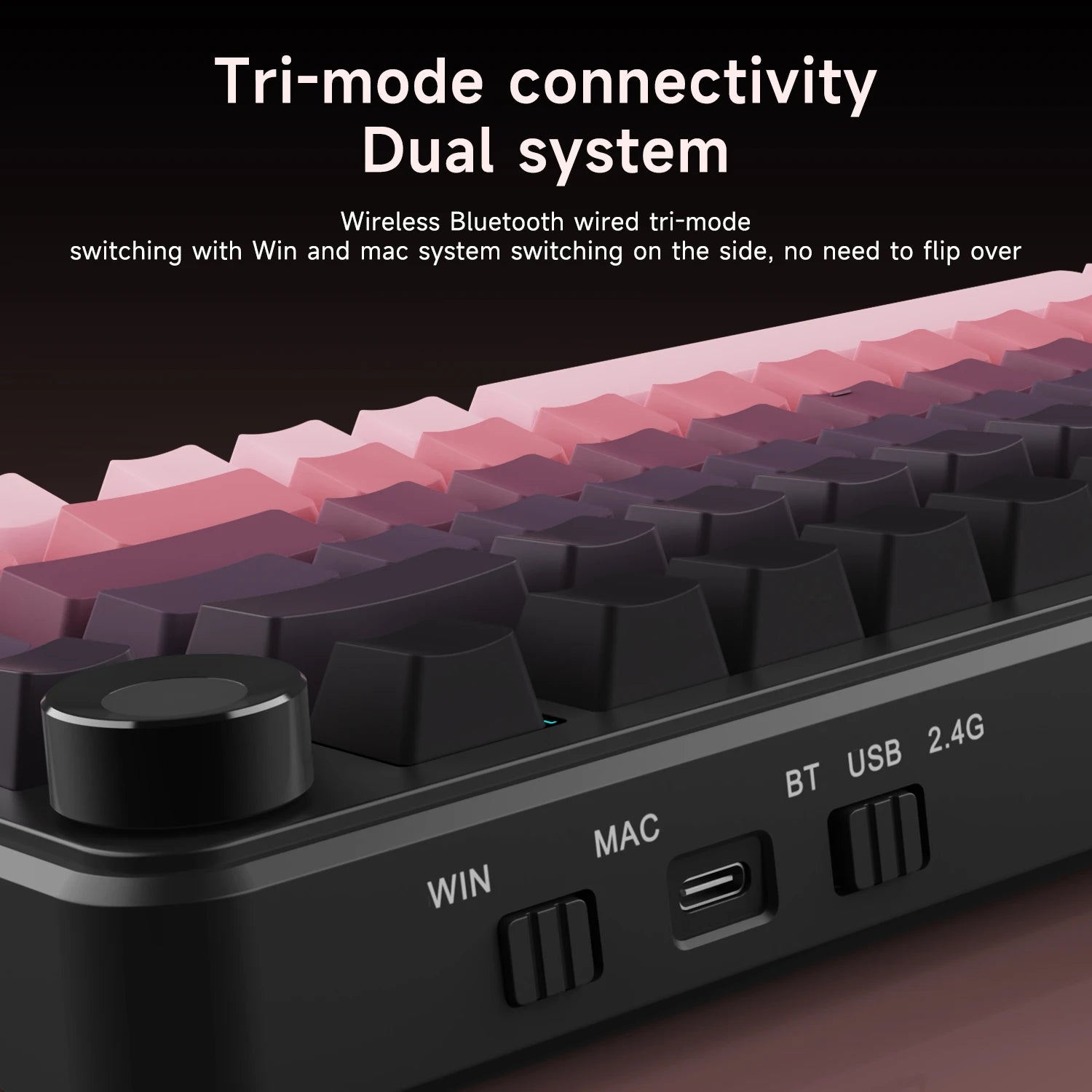 AJAZZ AK820 MAX/MAX Plus Gaming Keyboard Tri Mode 8000mAh Gasket TFT Screen Hot Plug Mechanical Keyboard Customized PC Accessory