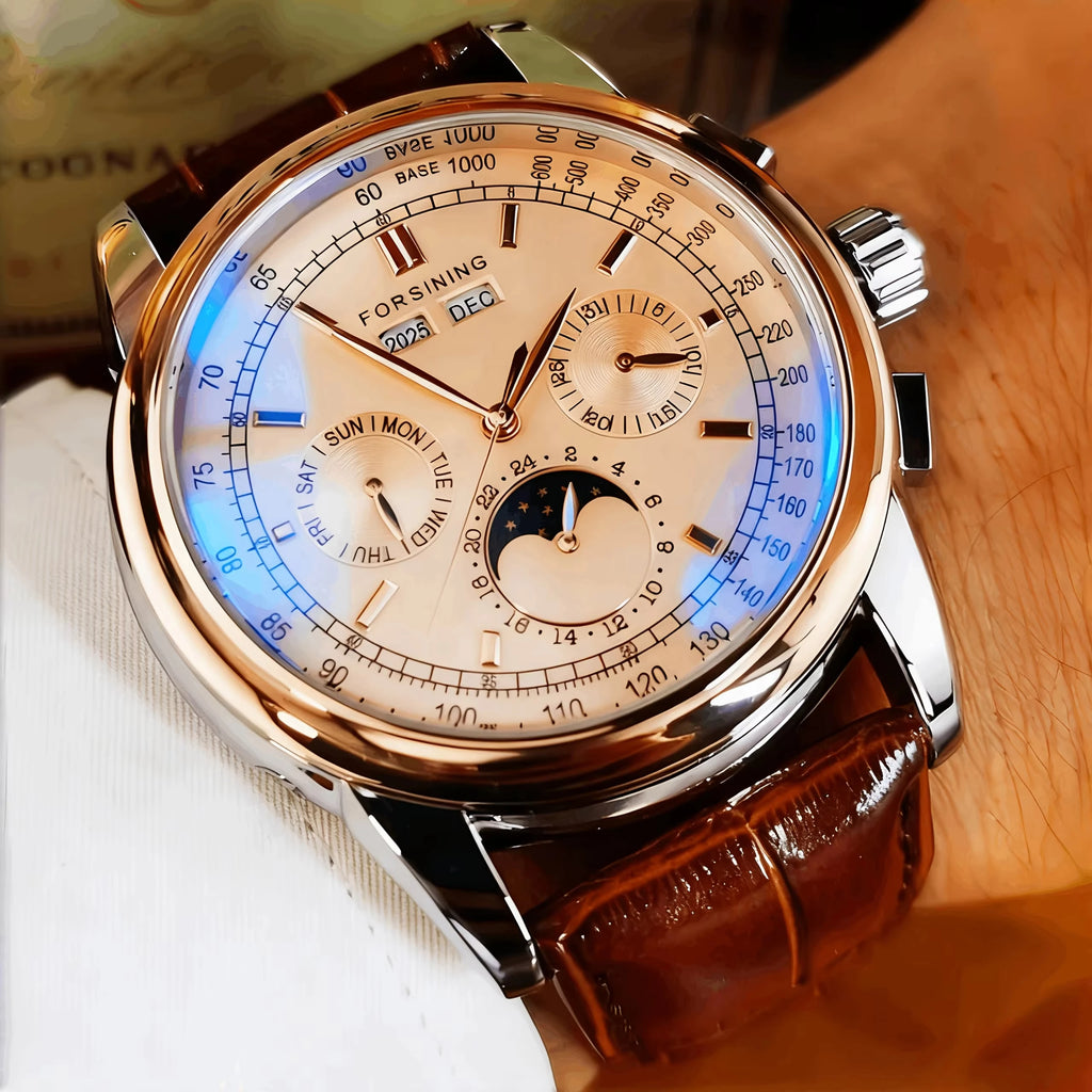 Forsining Men's Moon Phase Automatic Watch