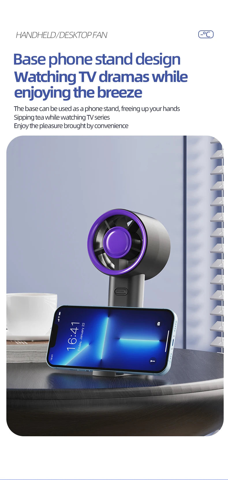 Mini USB Handheld Fan – Fast Charging Portable Personal Fan