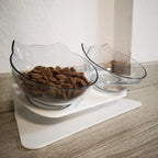 Non-Slip Double Pet Bowl with Stand – Cat & Dog Feeder