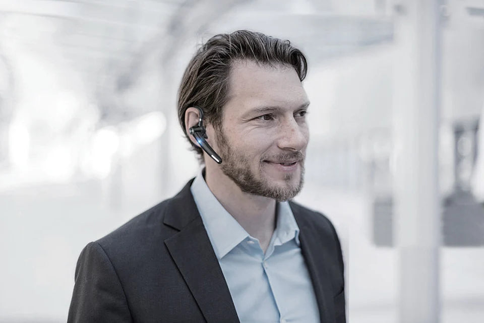 Wireless Bluetooth Headset Noise Cancelling Handsfree Business