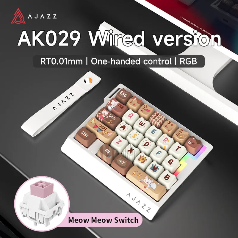 AK029 RGB Gaming Keyboard 29-Key Hot-Swap