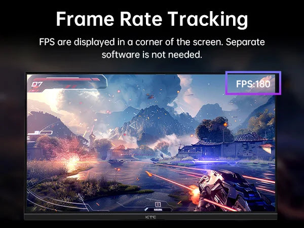KTC 27" 180Hz 1ms Fast IPS FHD Gaming Monitor