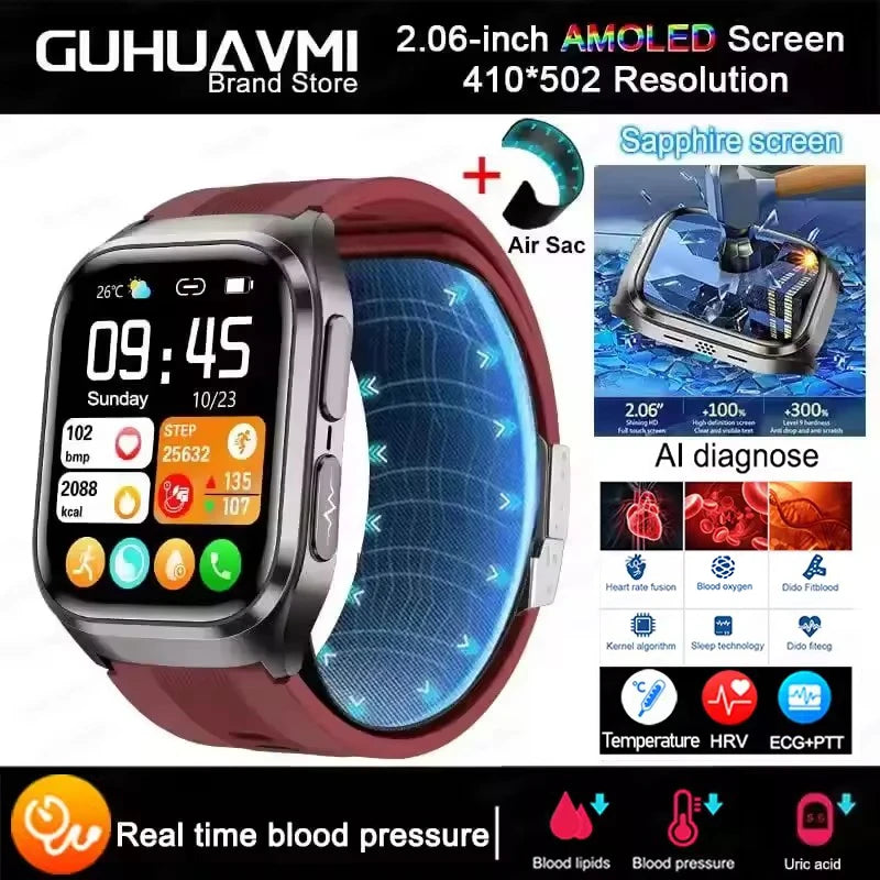 Air Pump Blood Pressure Smart Watch