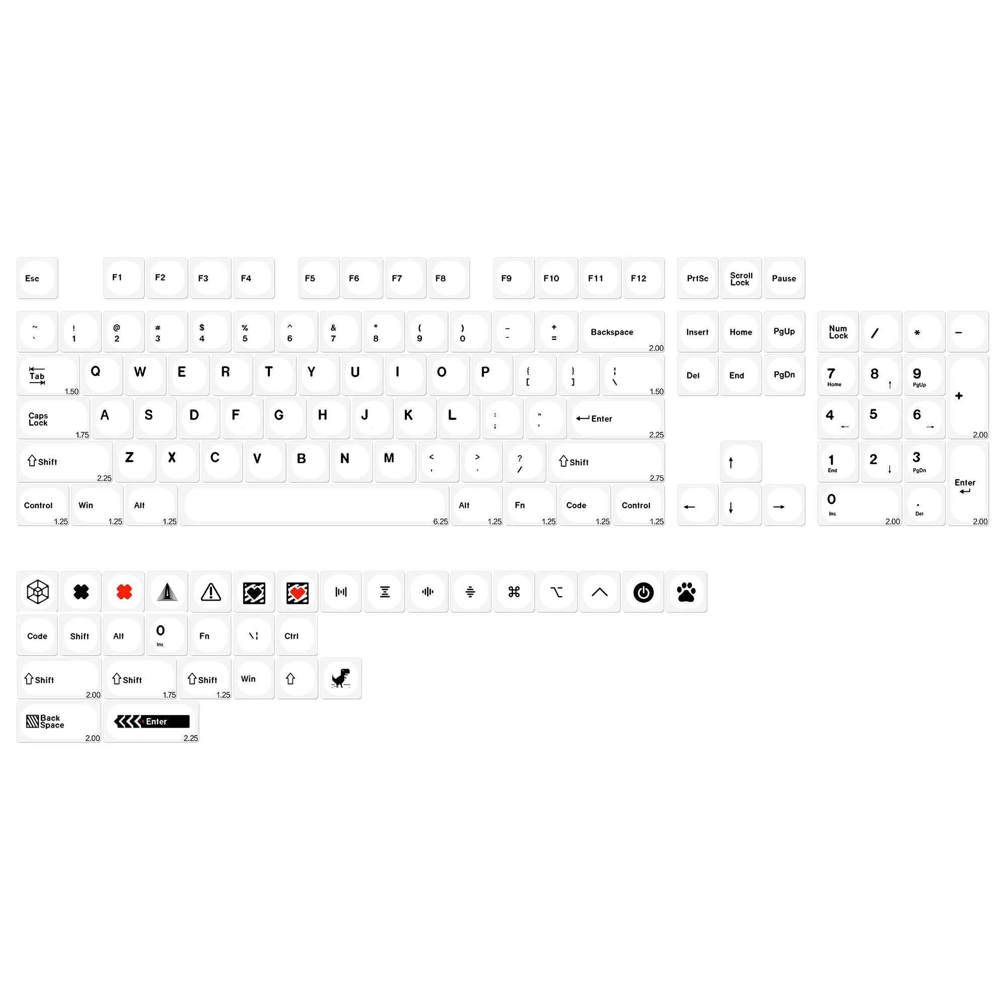 KBDiy Korean GMK Minimal KOA PBT Keycaps