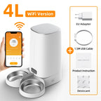 ROJECO WiFi Smart Double Cat Feeder