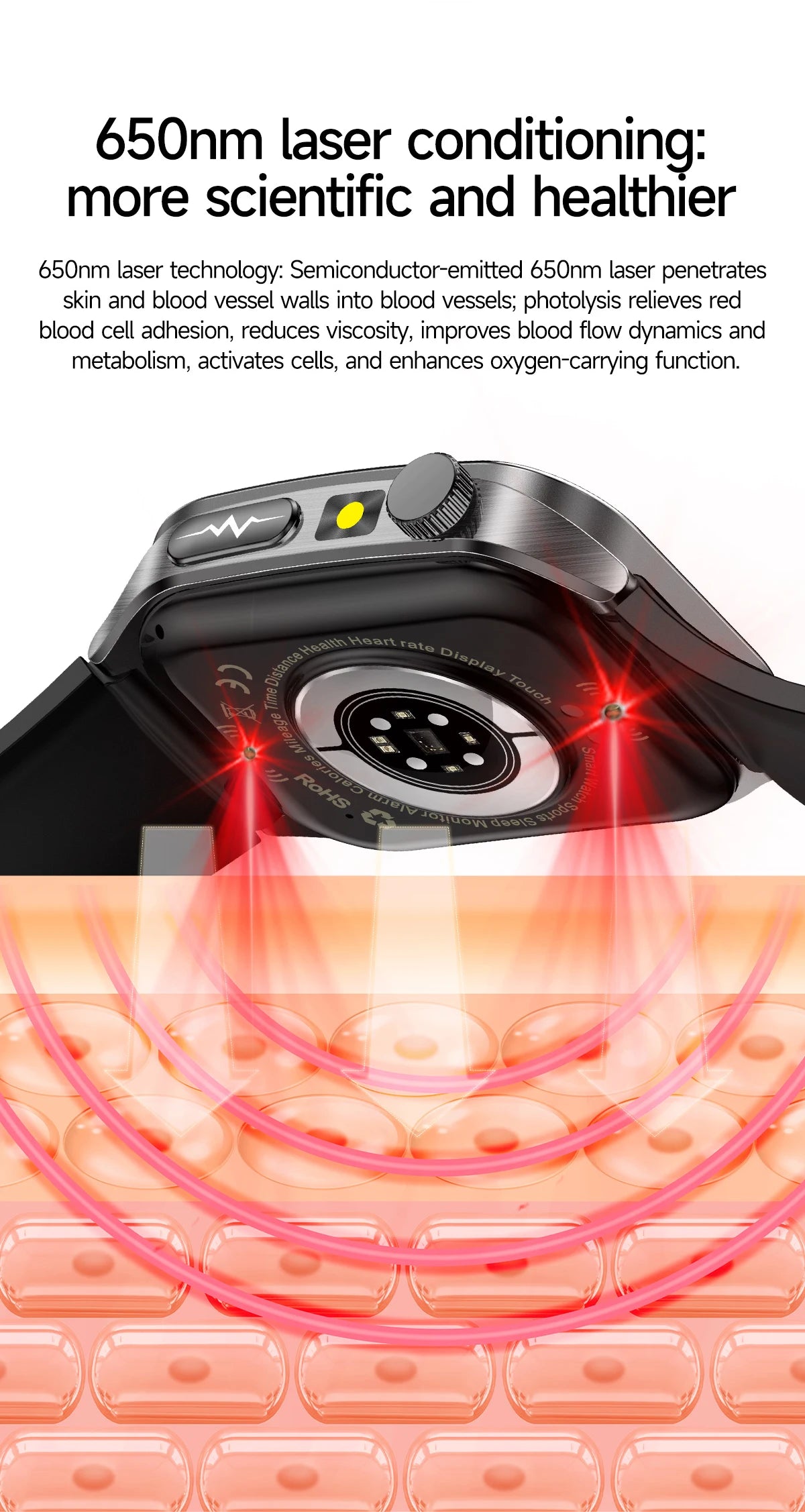 Non-Invasive Laser Health Smart Watch