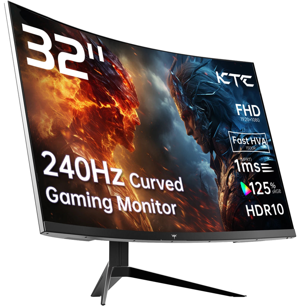 KTC 32" Curved 240Hz 1080P Gaming Monitor G-Sync HDR10