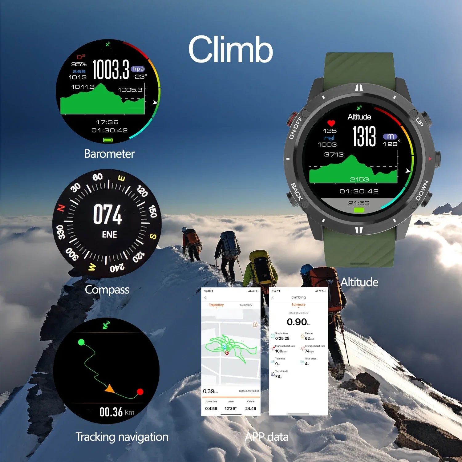 GPS Triathlon Sports Watch