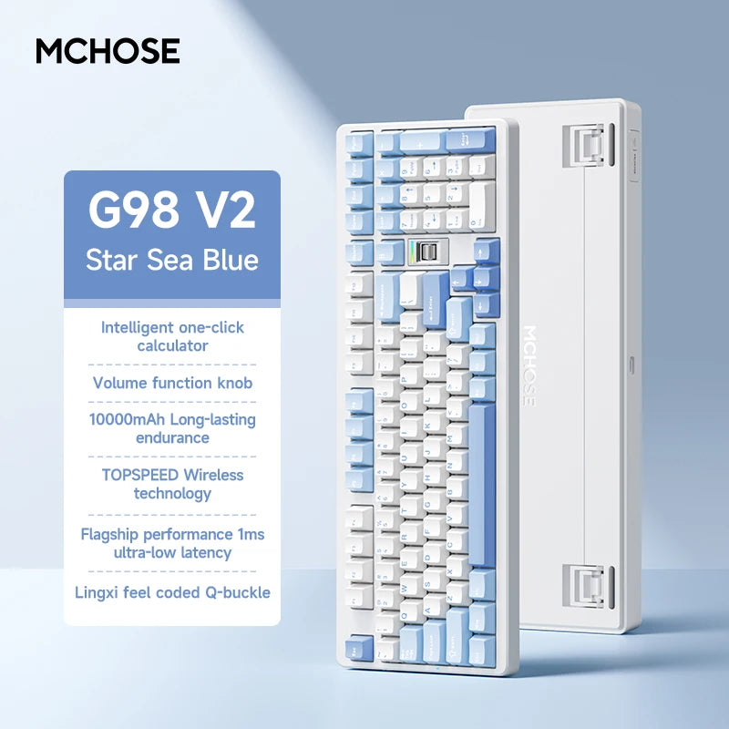 MCHOSE G98 V2 Tri-Mode Wireless Mechanical Gaming Keyboard