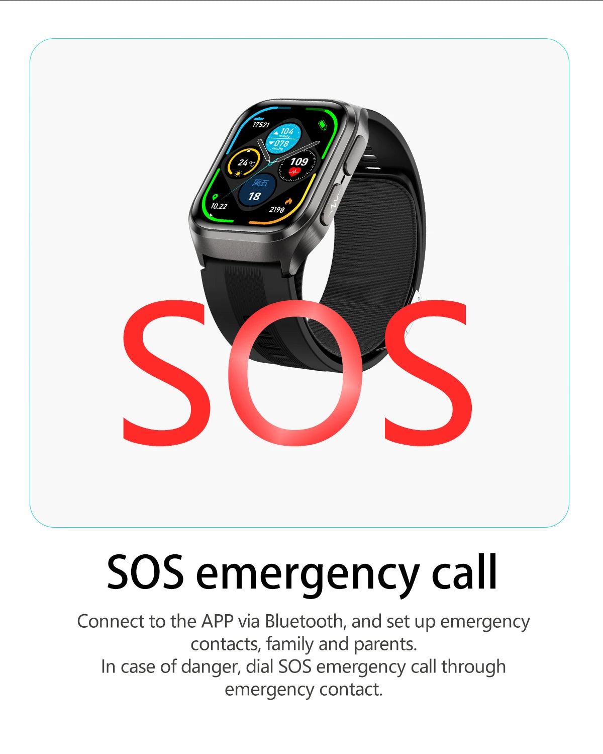 Air Pump Blood Pressure Smart Watch