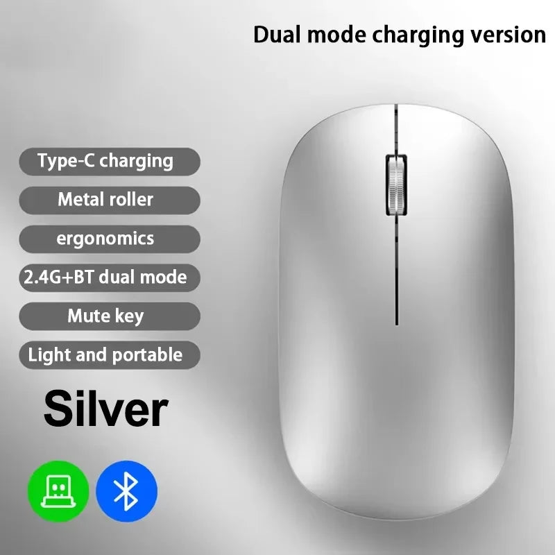 Lenovo Wireless Mouse 2.4G Bluetooth Dual Mode Silent