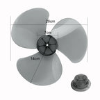 12-Inch 3-Leaf Replacement Fan Blade – Electric Fan Accessory