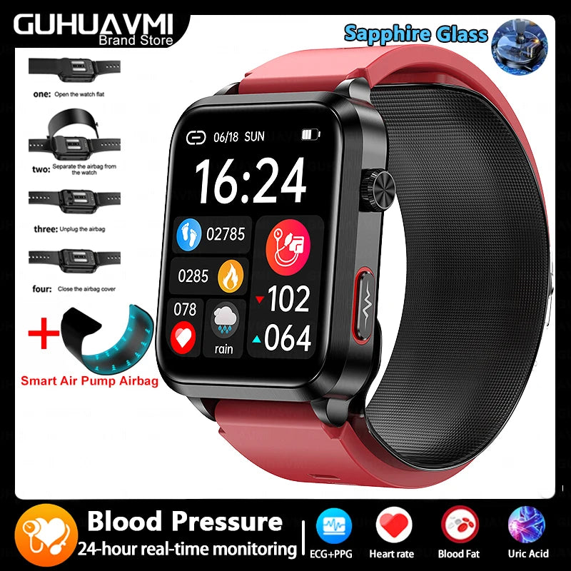 Air Pump Blood Pressure Smart Watch 2026