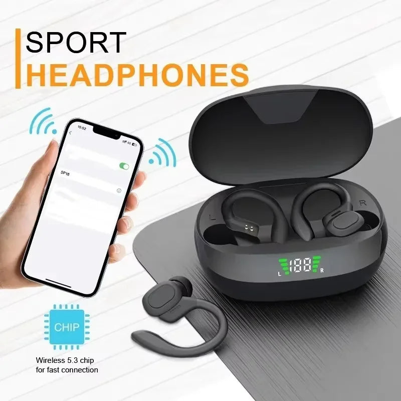True Wireless Earbuds Ear Hook Sports HiFi Waterproof