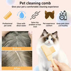 Self-Cleaning Pet Brush – Dog & Cat Grooming Comb