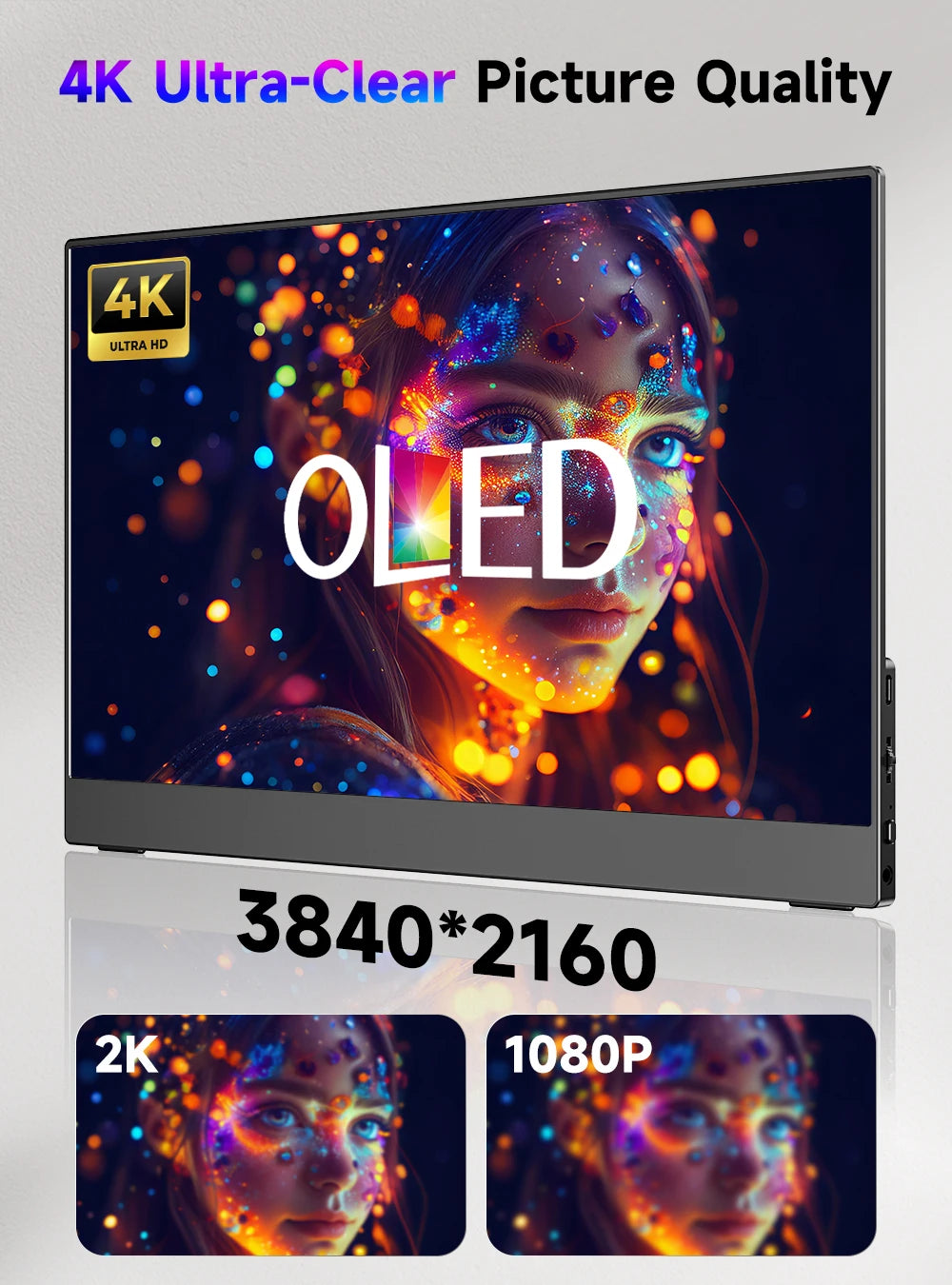 UPERFECT 13.3" OLED 4K Portable Gaming Monitor