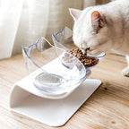 Non-Slip Double Pet Bowl with Stand – Cat & Dog Feeder
